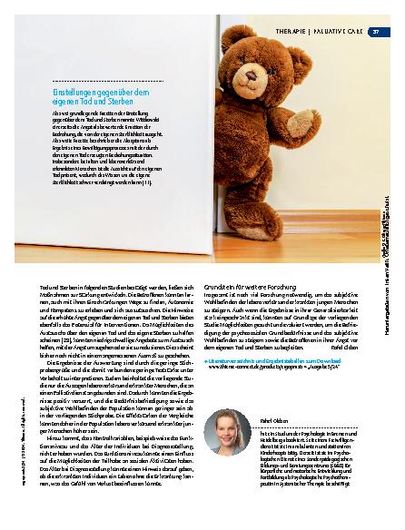 Vorschauseite 4: Jung, lebensverkürzend erkrankt und zufrieden?