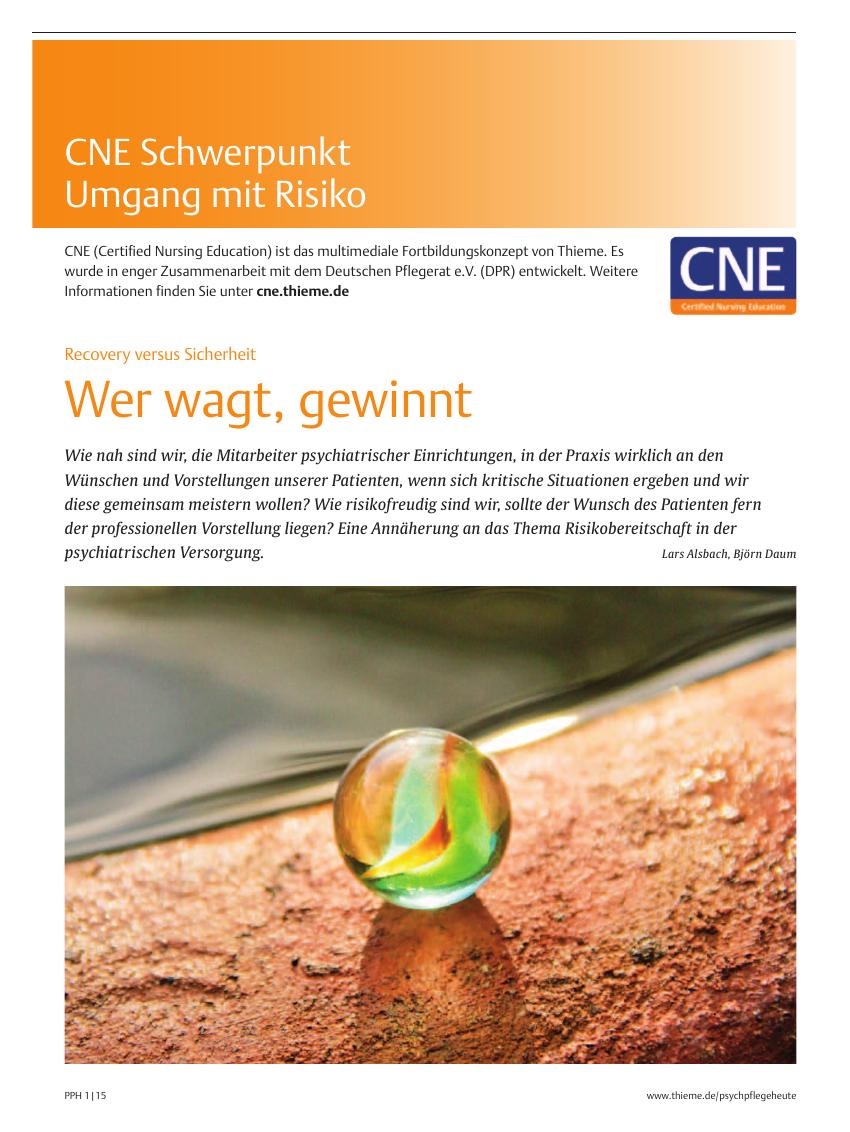 Vorschauseite 1: Wer wagt, gewinnt