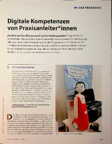 Vorschauseite 1: Digitale Kompetenzen von Praxisanleiter*innen