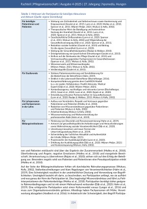 Vorschauseite 3: Partizipation in der Pflegeausbildung aus Sicht beteiligter Patientinnen und Patienten