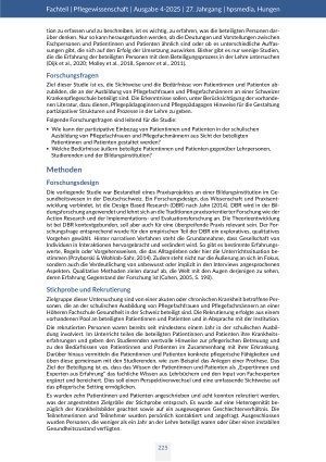 Vorschauseite 4: Partizipation in der Pflegeausbildung aus Sicht beteiligter Patientinnen und Patienten