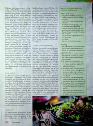 Vorschauseite 2: Hildegard von Bingen Die zeitlose Popularität ihrer Lehren
