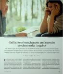 Vorschauseite 1: Geflüchtete brauchen ein umfassendes psychosoziales Angebot.