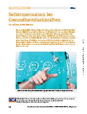 Vorschauseite 1: Selbstmotivation bei Gesundheitsfachkräften