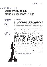 Vorschauseite 1: Exzellente Medizin braucht exzellente Pflege.