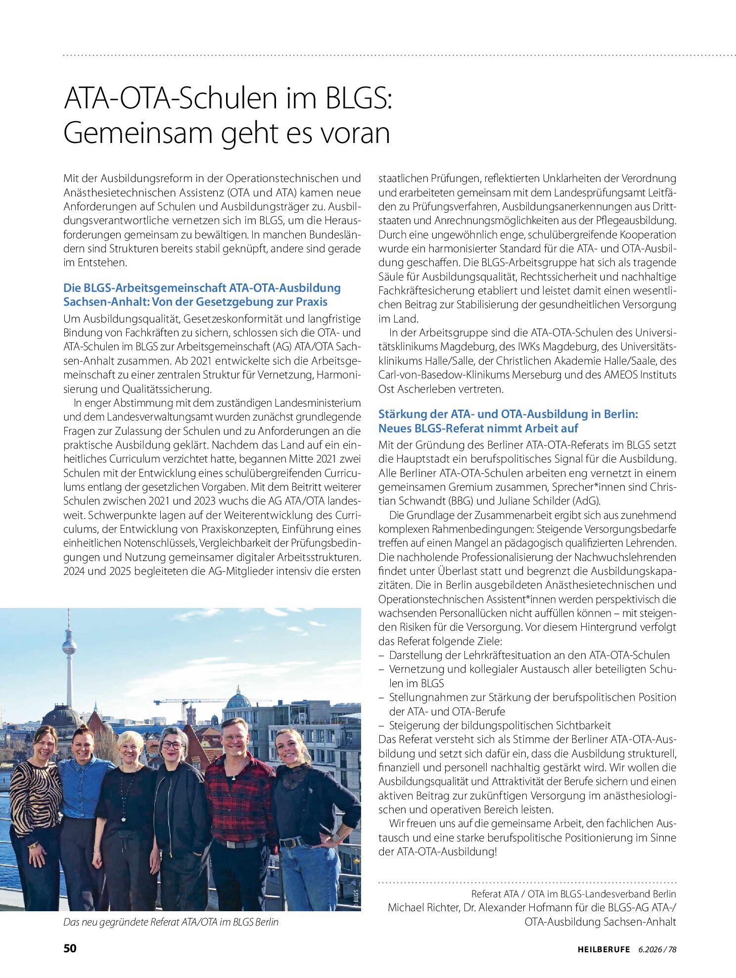 Vorschauseite 2: Der Newsletter des BLGS 3/2026