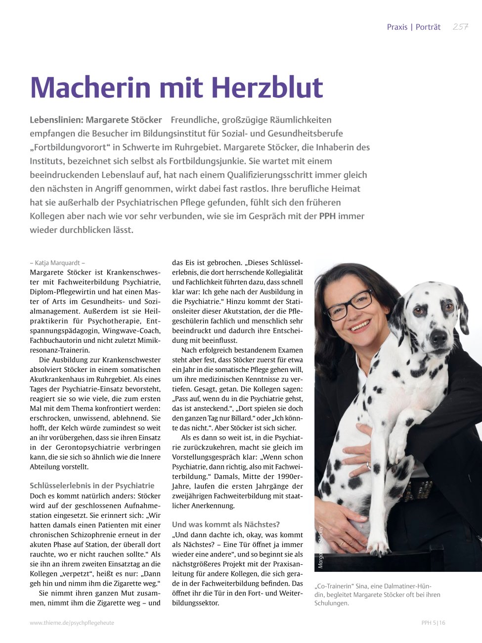 Vorschauseite 1: Macherin mit Herzblut