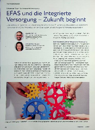 Vorschauseite 1: EFAS und die Integrierte Versorgung - Zukunft beginnt