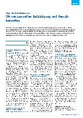 Vorschauseite 1: Oft von sexueller Belästigung und Gewalt betroffen.