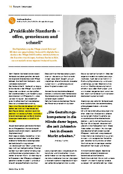 Vorschauseite 1: „Praktikable Standards – offen, gemeinsam und schnell“