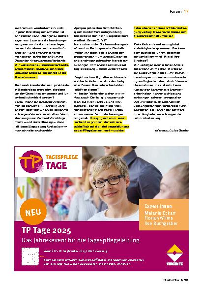 Vorschauseite 2: „Praktikable Standards – offen, gemeinsam und schnell“