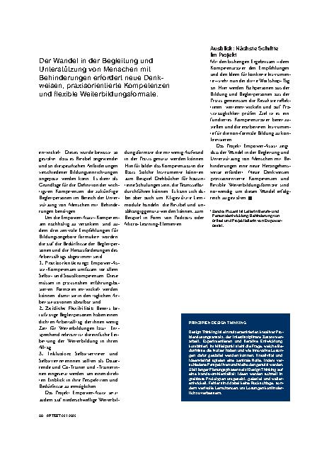 Vorschauseite 3: Empower-Assist: Selbstbestimmung und Teilhabe ermöglichen