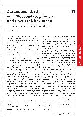 Vorschauseite 1: Zusammenarbeit von Pflegepädagoginnen und Praxisanleiterinnen