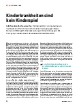 Vorschauseite 1: Kinderkrankheiten sind kein Kinderspiel
