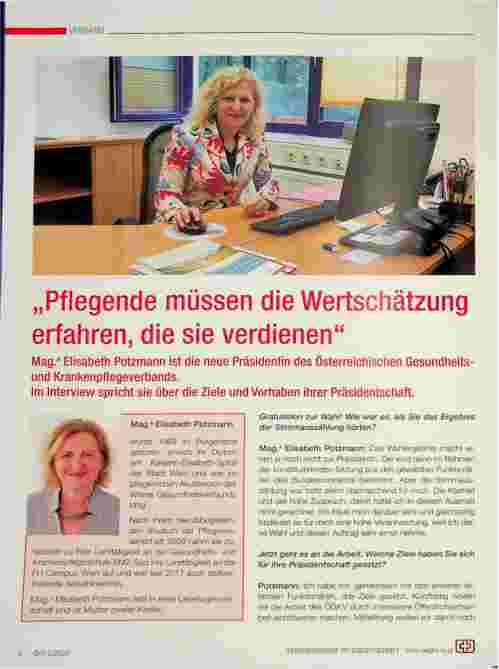 Vorschauseite 1: Pflegende müssen die Wertschätzung erfahren, die sie verdienen.