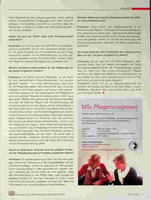 Vorschauseite 2: Pflegende müssen die Wertschätzung erfahren, die sie verdienen.