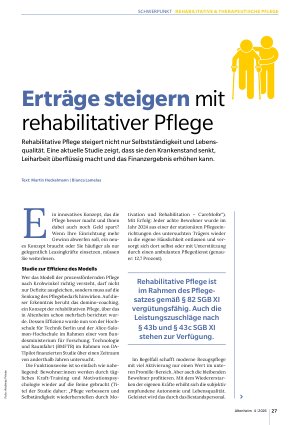 Vorschauseite 2: Erträge steigern mit rehabilitativer Pflege