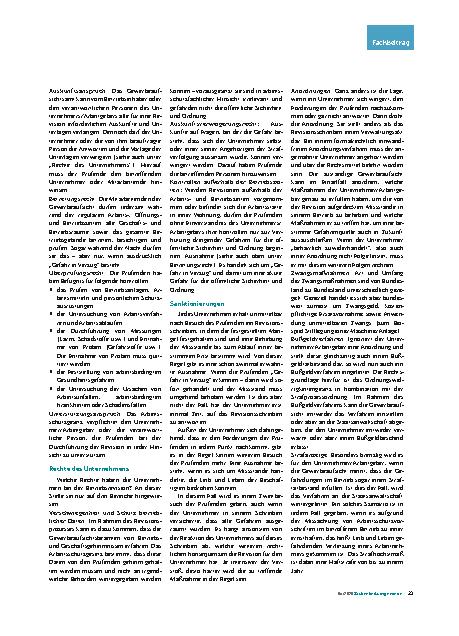 Vorschauseite 3: Überprüfung des Arbeitsschutzes – Teil 2 Betriebsrevisionen: Wann, warum, wie und was?