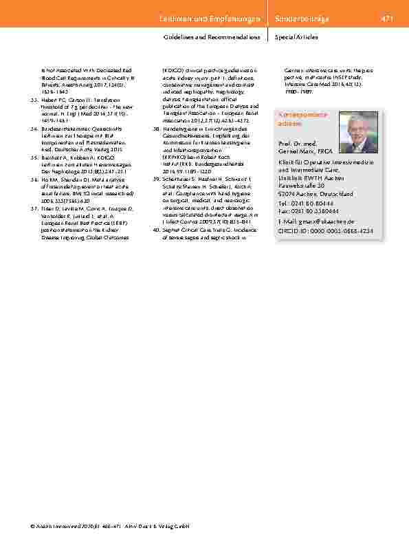 Vorschauseite 6: Umsichtig & vernünftig handeln auf der operativen Intensivstation