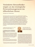 Vorschauseite 1: Veränderte Herausforderungen an das strategische Personalmanagement im öffentlichen Dienst