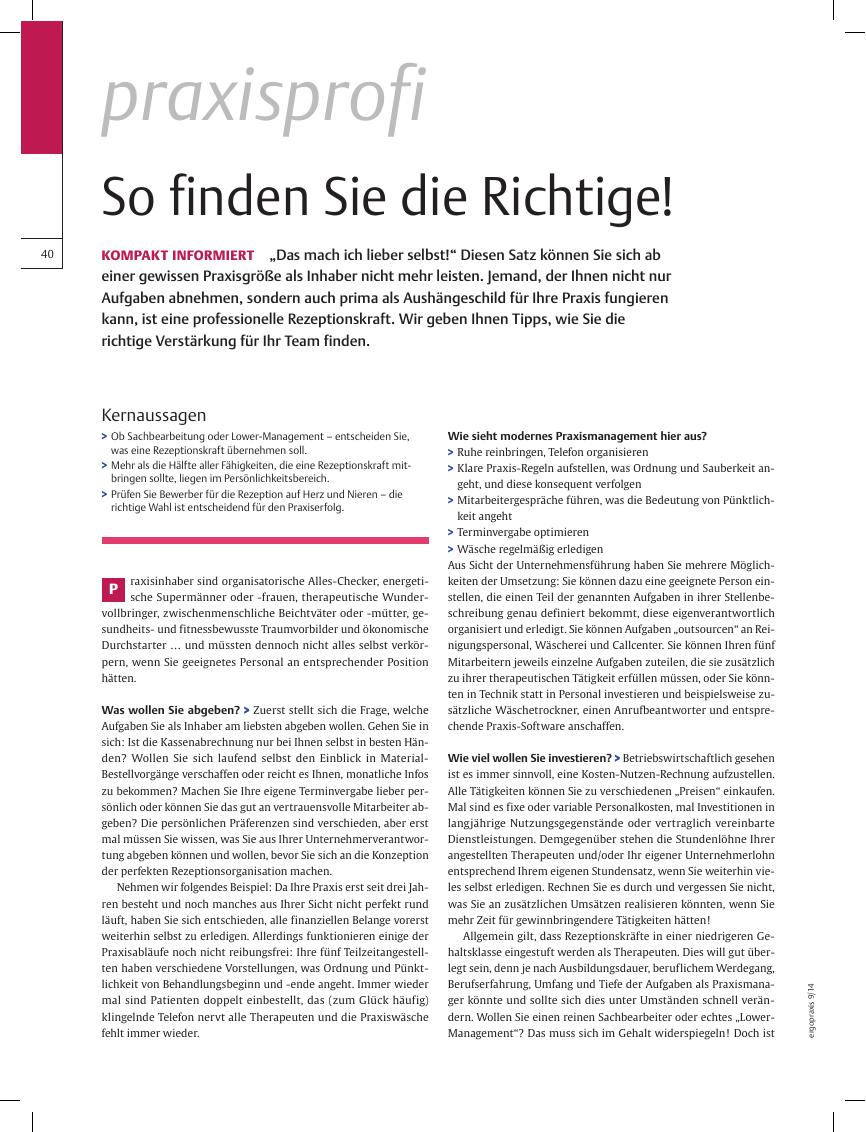 Vorschauseite 1: Kompakt Informiert ? So finden Sie die Richtige!