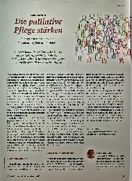 Vorschauseite 1: Die palliative Pflege stärken Fachgruppe Pflege Schweiz - Organisation, Ziele und Aktivitäten
