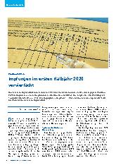 Vorschauseite 1: Pneumokokkenimpfungen im ersten Halbjahr 2020 vervierfacht