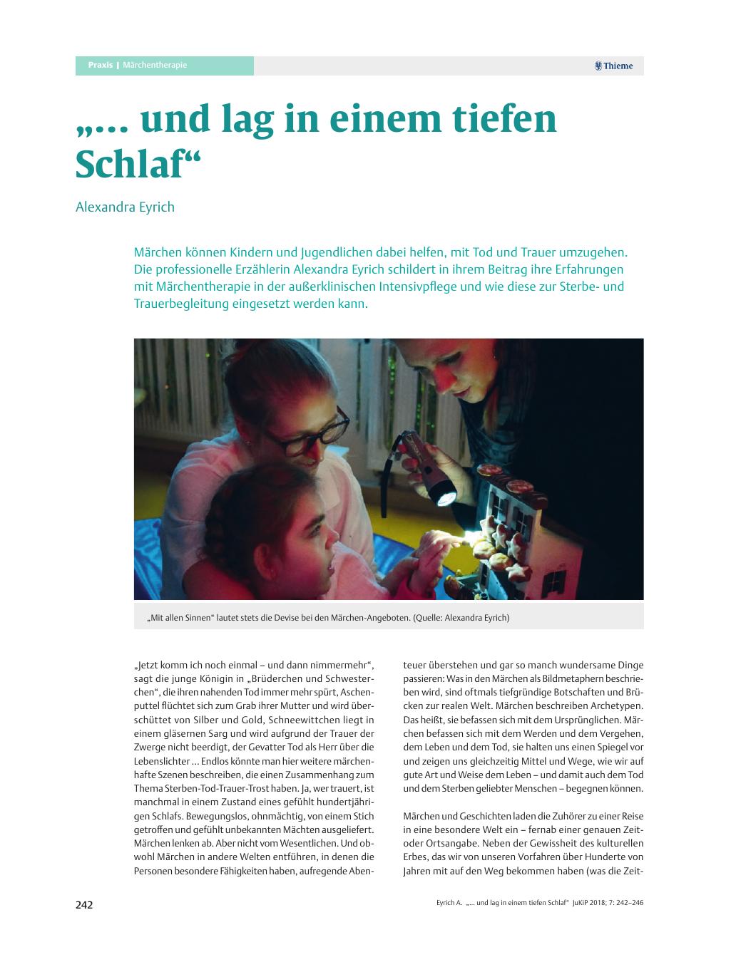 Vorschauseite 1: ? ? und lag in einem tiefen Schlaf?