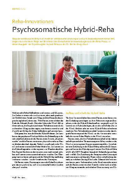 Vorschauseite 1: Reha-Innovationen Psychosomatische Hybrid-Reha