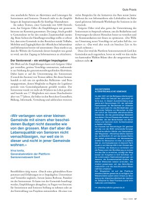 Vorschauseite 3: Teilhabe von älteren Menschen in Genfer Gemeinden fördern