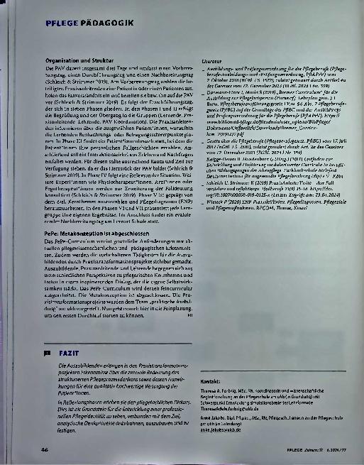 Vorschauseite 3: Den pflegerischen Vorbehalt erlebbar machen