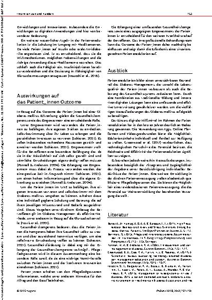 Vorschauseite 3: Der Schlüssel zur erfolgreichen Diabetesbewältigung Patientenedukation zur Förderung von Wissen, Prävention und Empowerment