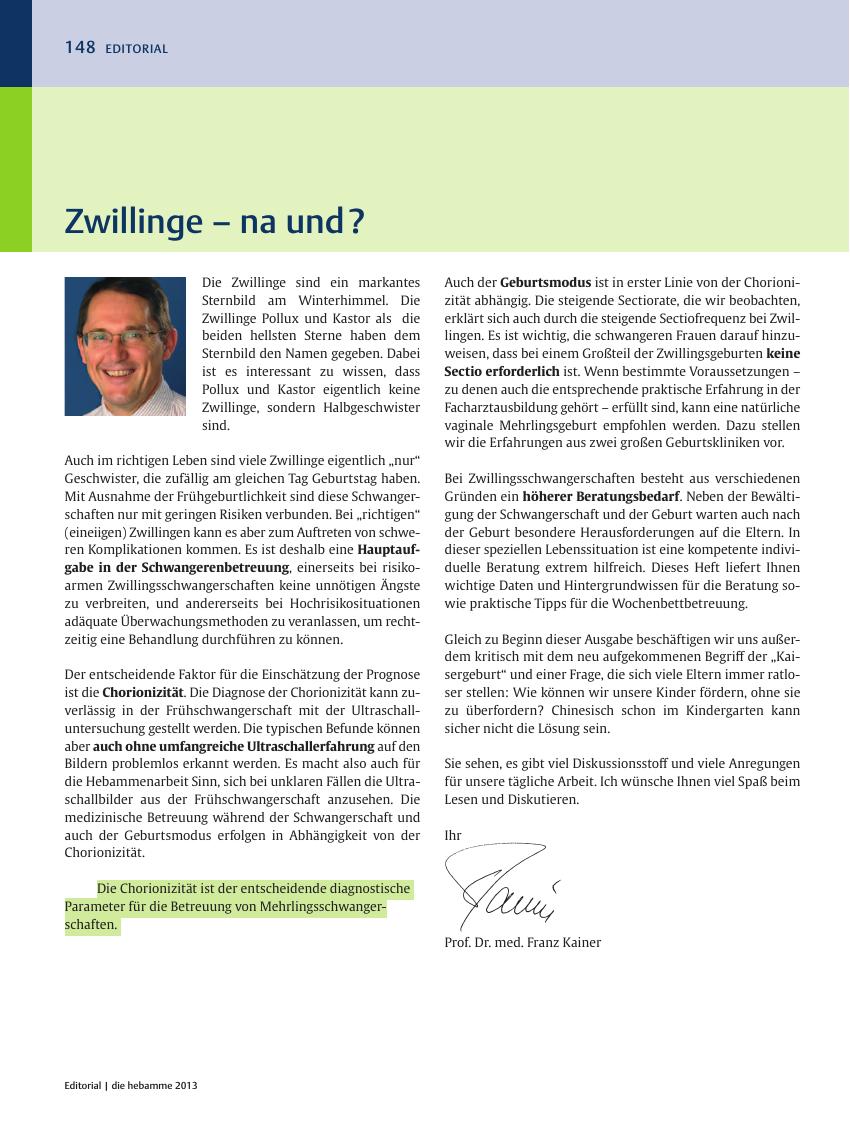 Vorschauseite 1: Zwillinge – na und?