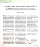 Vorschauseite 1: Liquidität und Investitionsfähigkeit sichern