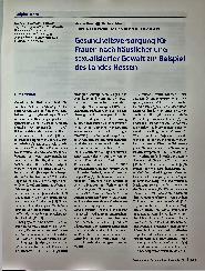 Vorschauseite 1: Gesundheitsversorgung für Frauen nach häuslicher und sexualisierter Gewalt am Beispiel des Landes Hessen