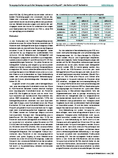 Vorschauseite 5: Versorgungssituation von spastischen Bewegungsstörungen nach Schlaganfall – eine Analyse von GKV-Routinedaten