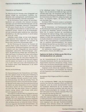 Vorschauseite 3: Diagnostik der Poststroke-Depression bei Aphasie