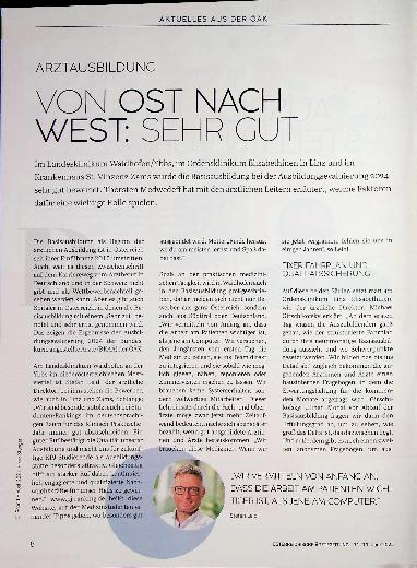 Vorschauseite 1: Arztausbildung von Ost nach West: sehr gut