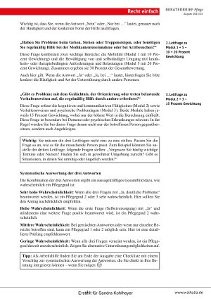 Vorschauseite 4: Beraterbrief Pflege Heft 15-2025
