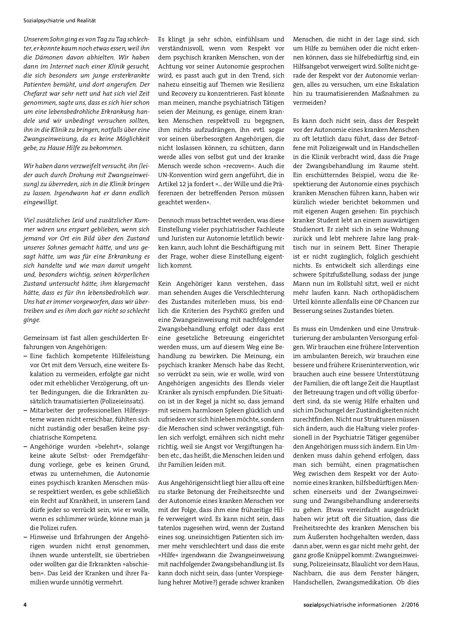 Vorschauseite 2: Und wo bleiben die Schwerkranken – Selbstsorge statt Fürsorge?