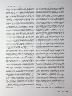 Vorschauseite 4: Zum Personalvertretungsrecht Bemessung des Gegenstandswerts eines personalvertretungsrechtlichen Beschlussverfahrens