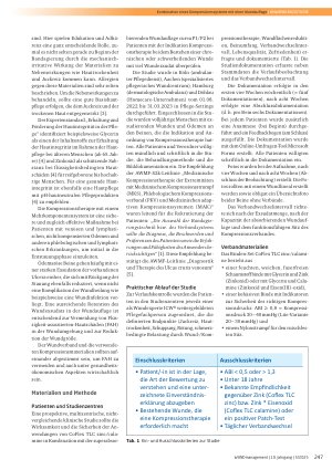 Vorschauseite 2: Kombination des Kompressionssystems CoFlex TLC zinc/calamine mit der superabsorbierenden Wundauflage curea P1/P2