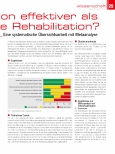 Vorschauseite 2: Ist Telerehabilitation effektiver als eine konventionelle Rehabilitation? Eine systematische Übersichtsarbeit mit Metaanalyse.