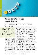 Vorschauseite 1: Veränderung ist das neue Normal. Neue Managementkompetenzen im Gesundheitswesen.