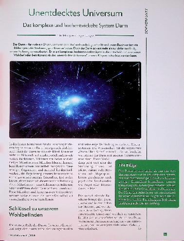 Vorschauseite 1: Unentdecktes Universum Das komplexe und hochentwickelte System Darm