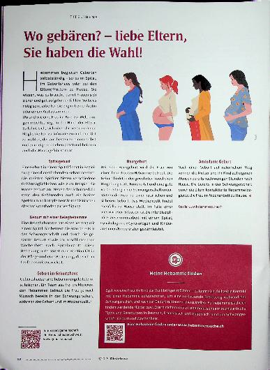 Vorschauseite 1: Wo gebären? - liebe Eltern, Sie haben die Wahl!