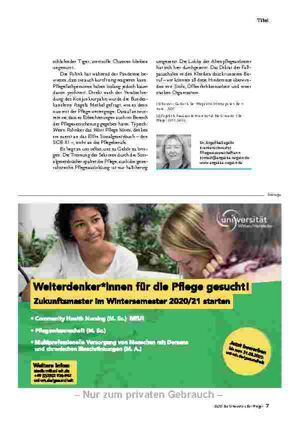 Vorschauseite 4: WARUM BERUFSTOLZ SO WICHTIG IST