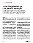 Vorschauseite 1: Junge Pflegebedürftige altersgerecht versorgen
