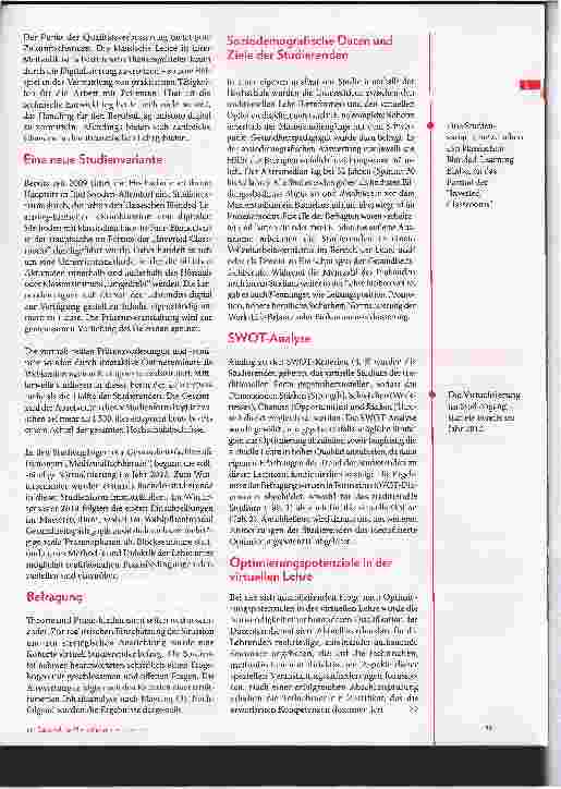 Vorschauseite 2: Virtuelle Lehre versus traditionelle Lehrund Lernformen