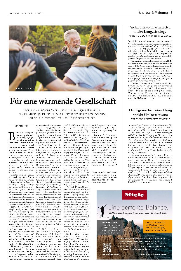 Vorschauseite 1: Für eine wärmende Gesellschaft